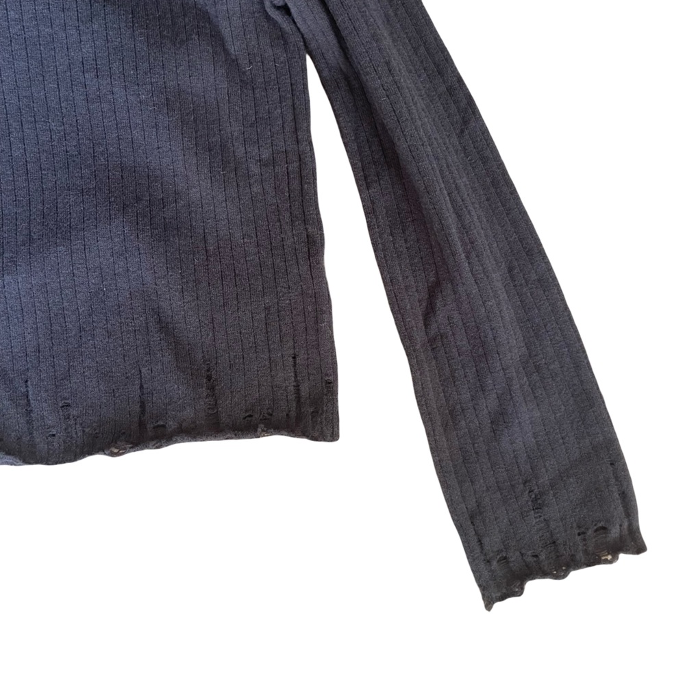 Edikted Distressed Ribbed Knit Sweater - Picture 2 of 5